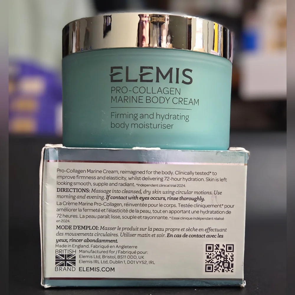 ELEMIS Pro-Collagen Marine Body Cream - Teal Jar with Silver Lid